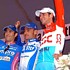 Frank Schleck on the podium at the Giro di Lombardia 2005